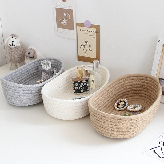 Panier de rangement en Corde Coton - Douceur et Organisation