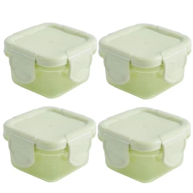 Mini boîtes de conservation – Lot de 4 contenants pour repas bébé