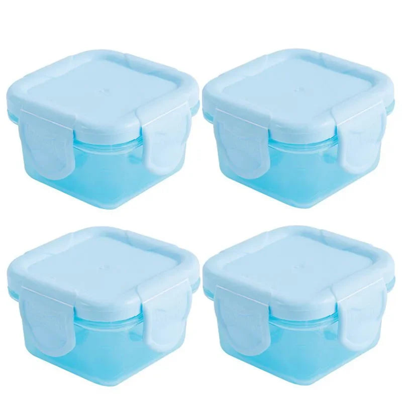 Mini boîtes de conservation – Lot de 4 contenants pour repas bébé