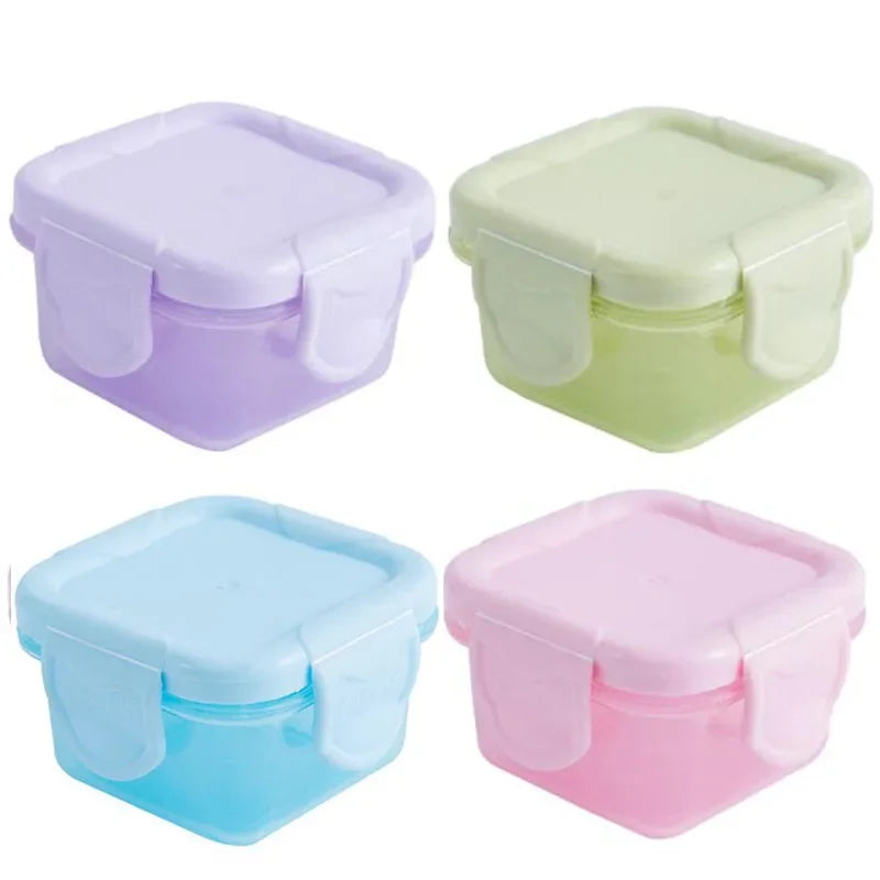 Mini boîtes de conservation – Lot de 4 contenants pour repas bébé
