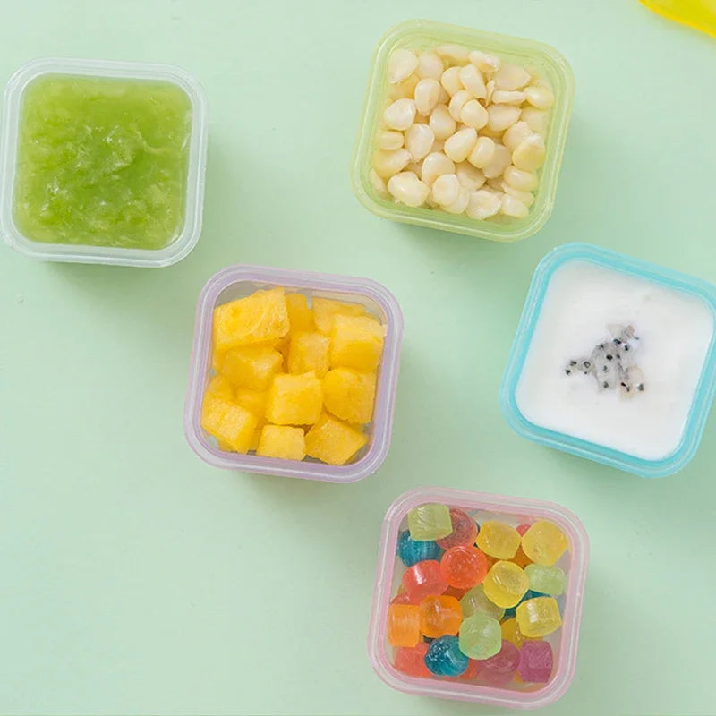 Mini boîtes de conservation – Lot de 4 contenants pour repas bébé