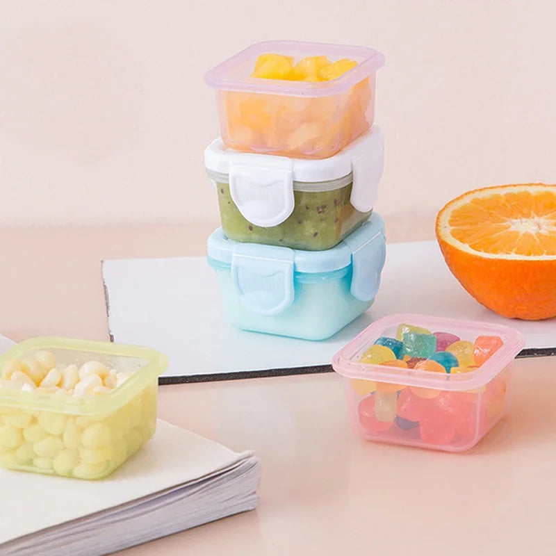 Mini boîtes de conservation – Lot de 4 contenants pour repas bébé
