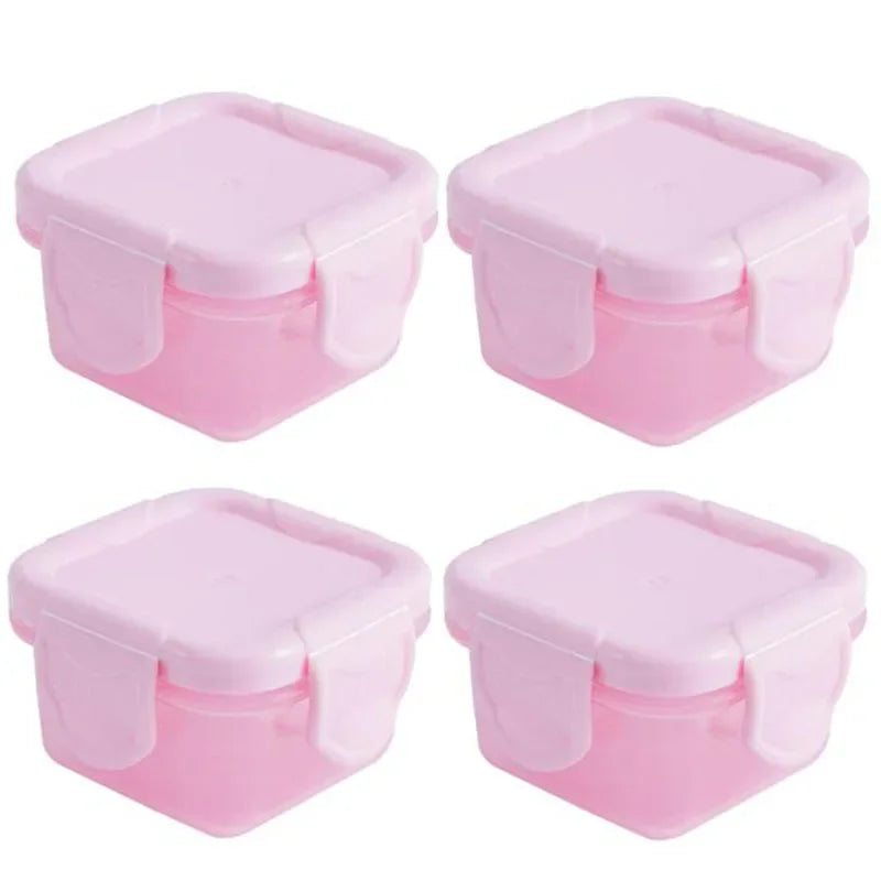 Mini boîtes de conservation – Lot de 4 contenants pour repas bébé