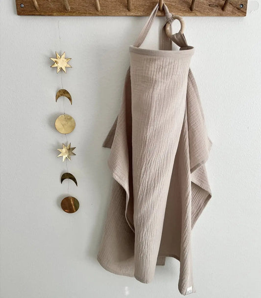 Cape d'allaitement coton respirant - Couverture multifonction bébé & maman