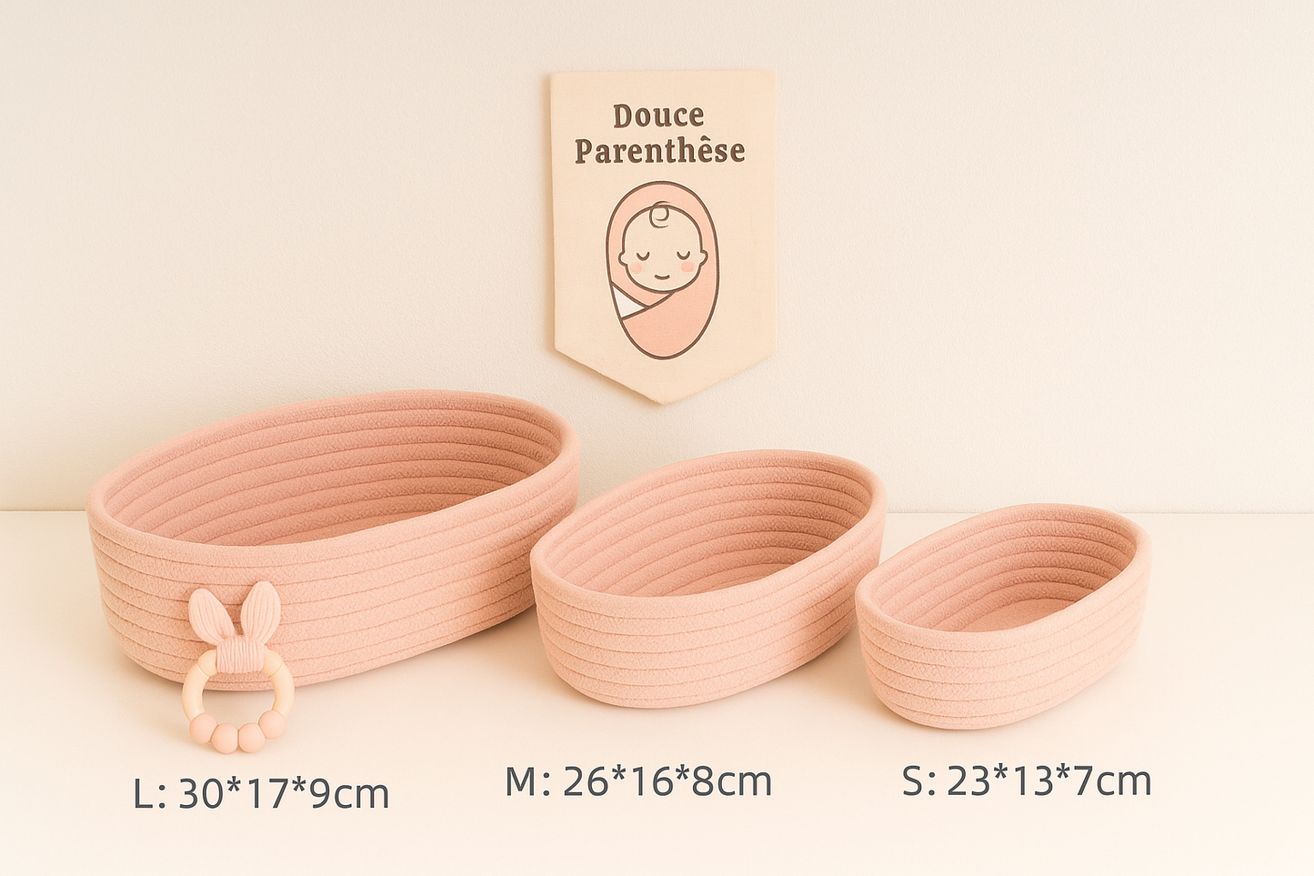 Panier de rangement en Corde Coton - Douceur et Organisation