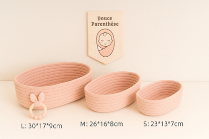 Panier de rangement en Corde Coton - Douceur et Organisation