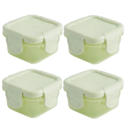 Mini boîtes de conservation – Lot de 4 contenants pour repas bébé