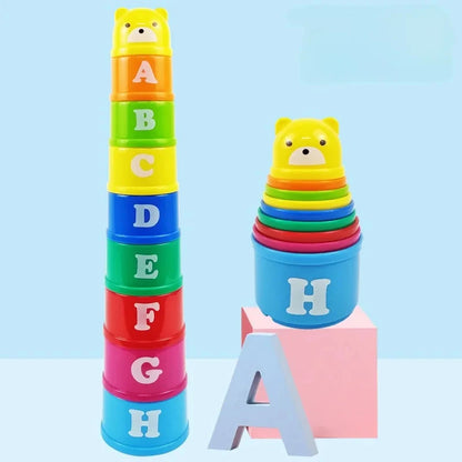 Jeu d’empilement éducatif – Tasses colorées Montessori
