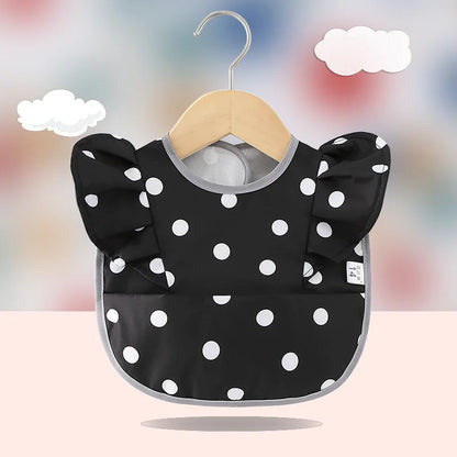 Bavoir imperméable anti-salissures , manches à volants