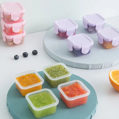 Mini boîtes de conservation – Lot de 4 contenants pour repas bébé