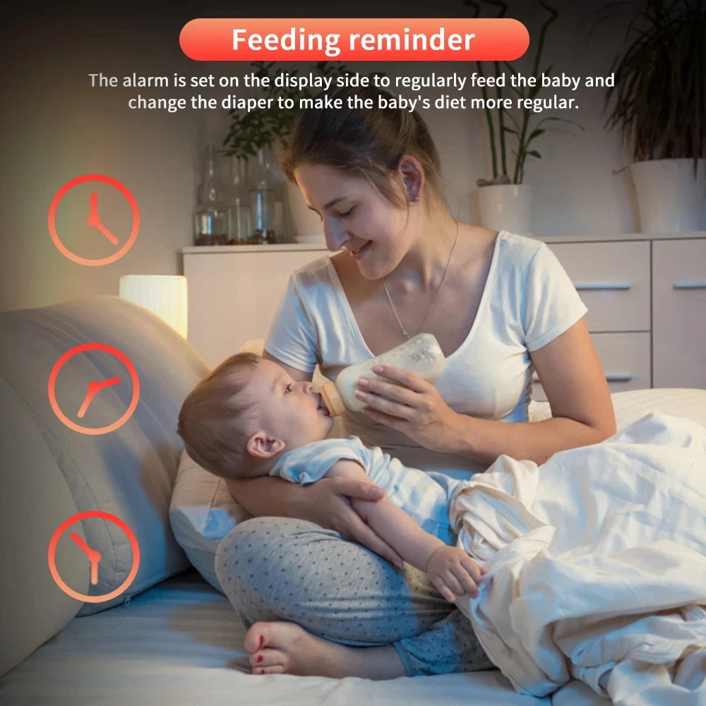 Babyphone écran 3,5" - Surveillance vidéo et audio - Vision nocturne & température