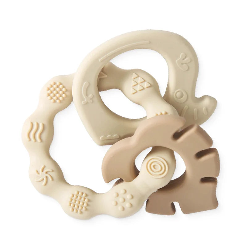 Anneau de dentition bébé – Silicone doux & oreilles de lapin pour soulager les gencives