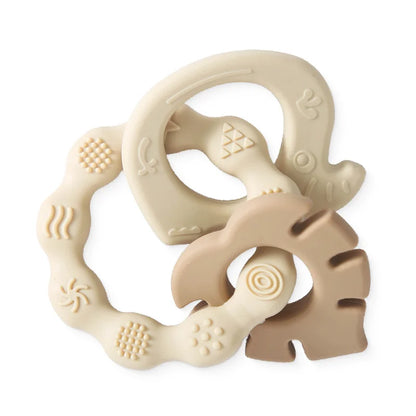 Anneau de dentition bébé – Silicone doux & oreilles de lapin pour soulager les gencives