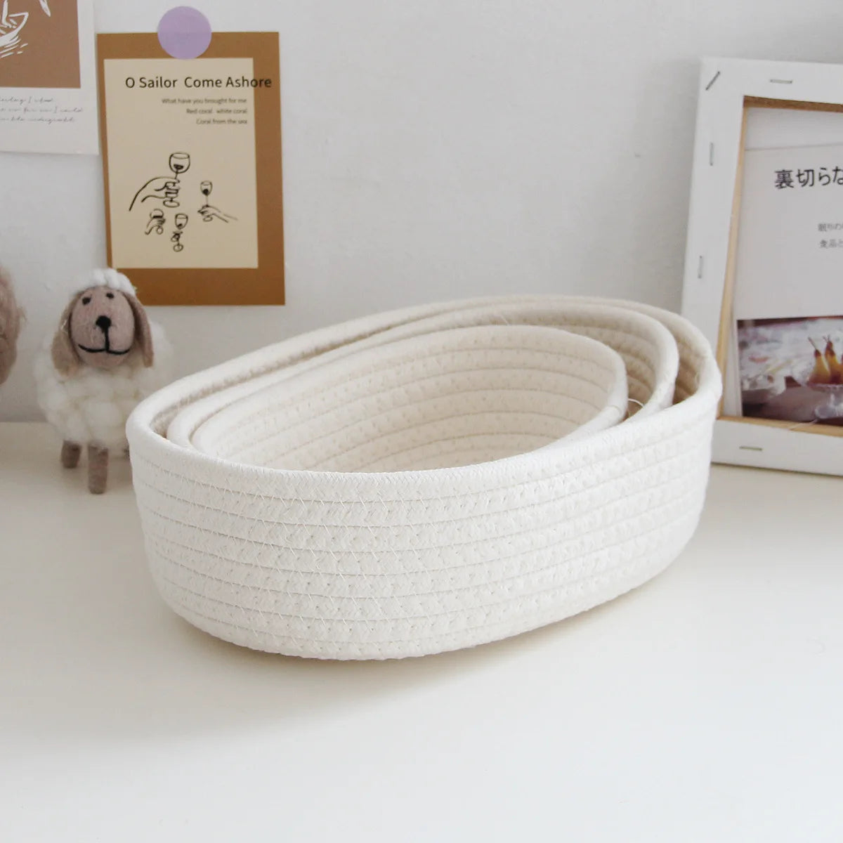 Panier de rangement en Corde Coton - Douceur et Organisation