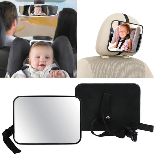 Miroir de Voiture Bébé – Sécurité Rétroviseur Arrière pour Siège Auto Dos à la Route