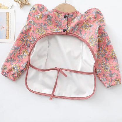 Bavoir tablier imperméable à manches longues – Ultra doux & couvrant