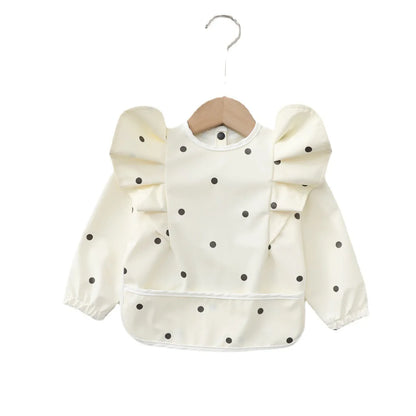 Bavoir tablier imperméable à manches longues – Ultra doux & couvrant