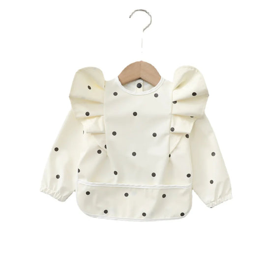 Bavoir tablier imperméable à manches longues – Ultra doux & couvrant